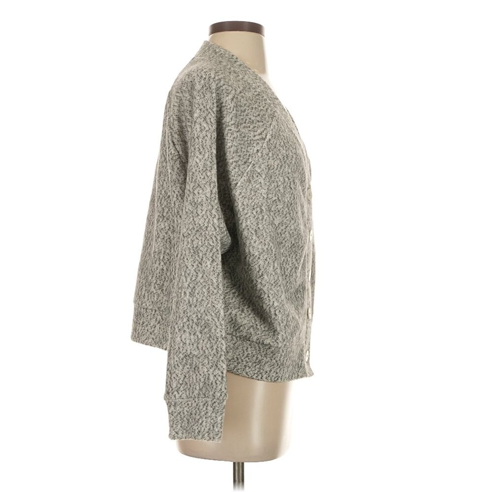 SOLD Madewell Brushed Bouclé Raglan-Sleeve Cardigan in Gray - Picture 6 of 13